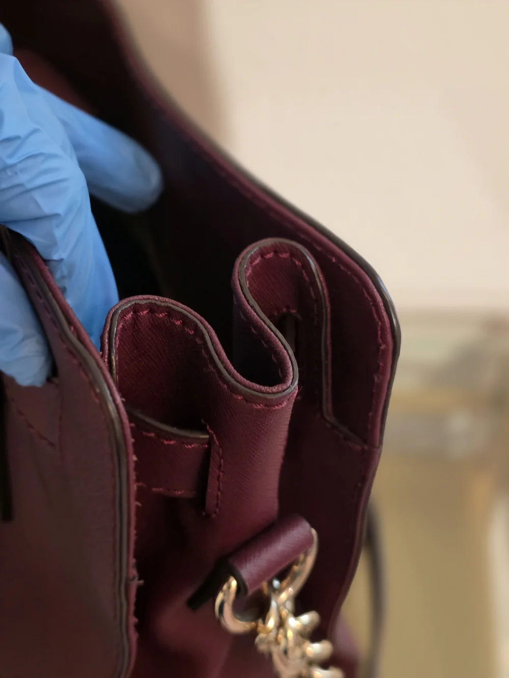 Michael Kors Plum Saffiano Leather Satchel